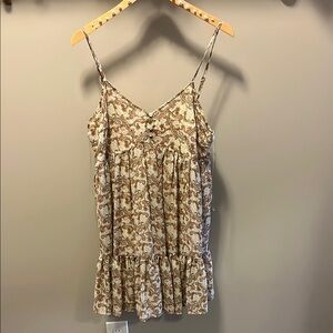 Floral Print Spaghetti Strap Dress